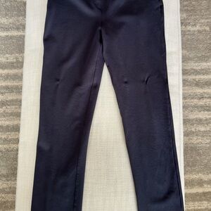 Quince Ultra-Stretch Ponte Straight Leg Pants-Navy